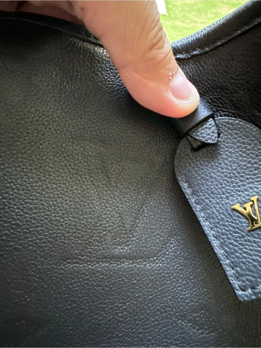 Inspired Black Embossed Hobo Shoulder Bag